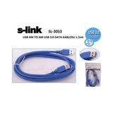Tuba Toptaş S-Lınk SL-3053 Am To Am USB 3.0 (1.5 Metre) Data Kablosu
