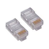 Tuba Toptaş Speed SP-U100-D Cat5-Cat6 100 Adet RJ45 Konnektör (Yeni Nesil Delikli)