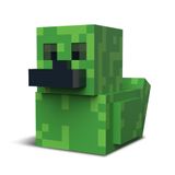 TUBBZ Kutulu Baskı: Minecraft - Creeper Cosplaying Kauçuk Ördek Vinil Figür