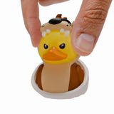 TUBBZ: Looney Tunes - Taz Tazmanya Şeytanı Mini Lastik Ördek Oyuncak 5 cm | Resmi Looney Tunes Ürünleri - Küvet Ekranlı Mini Vinil Figür, Çizgi Film Karakteri, Fan Dekoru & Yenilikçi Ördek Hediyesi