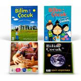 Tübitak Bilim Çocuk Dergisi 4'lü Set | Eğitici Çocuk Bilim Dergileri Koleksiyonu | Uzay, Arkeoloji, Gözlük ve Seramik Konulu Dergi Lotu