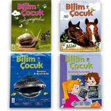Tübitak Bilim Çocuk Dergisi 4'lü Set | Salyangozlar, Atlar, Dünyanın En Büyük Balığı ve Artırılmış Gerçeklik | Eğitici Çocuk Bilim Dergileri Koleksiyonu