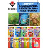 Tübitak Yayınları 1. Sınıf Seti:İlk Okuma Serisi Karıncalar+Böcekler-Minik Hayvanlar+Orman Hayvanları+10 Boyama|7+Yaş