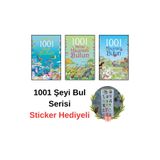 Tübitak Yayınları 1001 Şeyi Bul Serisi 3’lü Kitap Seti | Sticker Hediyeli | Dikkat Geliştirici Bulmaca Kitabı(5-7 Yaş)
