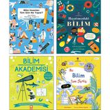 Tübitak Yayınları Çocuklar İçin Bilim Seti / Bilim İnsanları Tüm Gün Ne Yapar? + Hayatımızdaki Bilim (Kim Hankinson) + Küçük Meraklının Bilim Rehberi + Bu Bilim Tam Senlik (Katie Daynes) / 4 Kitap Set