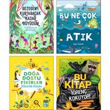 Tübitak Yayınları Doğa Dostu Fikirler Etkinlik Kitabı + Bu Ne Çok Atık + Gezegeni Kurtaracak Kadar Büyüdüm + Bu Kitap Iğrenç Kokuyor / 4lü Geri Dönüşüm Iklim Değişikliği Temalı Kitaplar