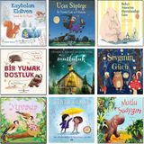 Tübitak Yayınları – Kaybolan Eldiven + Uçan Süpürge + Bekçi Amos’un Hastalandığı Gün + Bir Yumak Dostluk + Mutluluk + Sevginin Gücü + Yuvada + Kibar Olmak + Mutlu Suaygırı – 9 Kitap Çocuk Öykü Seti