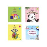 Tübitak Yayınları Minikler Serisi Şekiller+ Hayvanlar+ Taşıtlar+ Renkler 2 + Yaş 4 Kitap Set