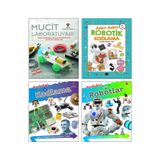 Tübitak Yayınları Mucit Laboratuvarı + Adım Adım Robotik Kodlama + Keşfedin! Kodlama + Keşfedin! Robotlar / 4lü Set