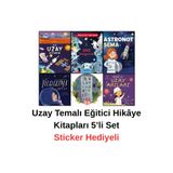 Tübitak Yayınları Uzay Temalı 5’li Çocuk Hikâye Kitap Seti + Sticker
