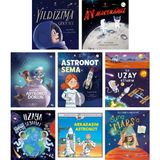 Tübitak Yayınları Yıldızıma Giden Yol - Ay Maceramız - Küçük Astronot Doruk - Astronot Sema - İlk Uzay Kitabım - Uzaya Seyahat - Arkadaşım Astronot - Suna Mars'a Gidiyor / 8li Çocuklar için Uzay Seti