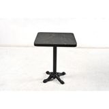 Tubix Cafe Siyah Mermer Masa - 70x70