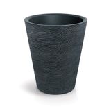 Tubra Plastik Saksı Koyu Granit
