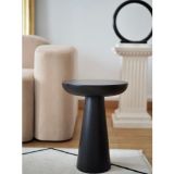 Tucas Home Mushroom Siyah 1 Yan Sehpa - 70 Cm Mantar Sehpa