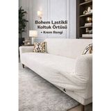 Tuchmall Bohem Koltuk Örtüsü , Kanepe Örtüsü ,chester Örtüsü Koltuk Kılıfı 3 Kişilik Bir Adet - 185 x 230 cm - Açık Krem