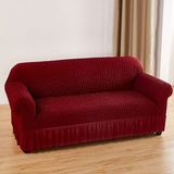 Tuchmall Bürümcük Koltuk, Kanepe, Çekyat Örtüsü, Koltuk Kılıfı 3lü Tek - 180 x 300 cm - Bordo