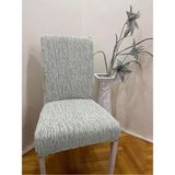 Tuchmall Jakarlı Sandalye Kılıfı-Sandalye Örtüsü Yıkanabilir ve Esnektir - 35 x 50 cm - Taş Rengi