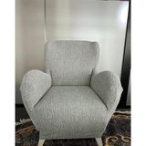 Tuchmall Koltuk Örtüsü Koltuk Kılıfı Lastikli Esnek Berjer Örtüsü Jakarlı Ağaç Kabuğu Kabarık Desen Tekli - Taş Rengi - 100 x 100 cm