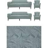 Tuchmall Koltuk Örtüsü Takımı Çekyat-Kanepe Kılıfı Takımı 3+3+1+1 Yıkanabilir Streçli Lastikli Esnek gri - 180 x 230 cm