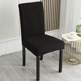 Tuchmall Sandalye Kılıfı, Sandalye Örtüsü Yıkanabilir Lastikli ve Esnek 1 Adet - 35 x 50 cm - Siyah