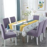 Tuchmall Sandalye Örtüsü Yüksek Kaliteli ve Esnek Yıkanabilir Sandalye Kılıfı Likralı 6 Adet - 35 x 50 cm - Gri
