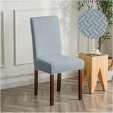 Tuchmall Sandalye Örtüsü Yüksek Kaliteli ve Esnek Yıkanabilir Sandalye Kılıfı Tuğla Desen 1 Adet - 35 x 50 cm - Gri