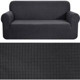 Tuchmall Streç Lastikli Esnek Yikanabilir Berjer Üç Kişilik Kotuk Örtüsü - Koltuk Kılıfı (Antrasit) - 185 x 230 cm