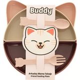 Tucklebery Buddy Mama Tabağı - 7 Parça Pembe-Mor-Beyaz (4 Adet)