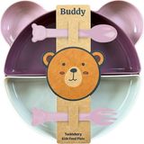 Tucklebery Buddy Mama Tabağı Seti, 1 Ayıcık Tabak 4 Kase Çatal-Kaşık, Bebek ve Çocuklar Için Yemek T - Standart - Çok Renkli