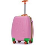 Tucklebery Renkli ve Desenli Çocuk Valizi, Tucklebery Kids Hafif ve Eğlenceli Valiz - Pembe