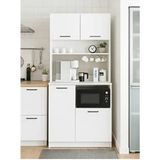 Tuco 2 Çok Amaçlı Mutfak Dolabı & Mikrodalga Fırın Dolabı & Banyo Dolabı 180X90 cm Beyaz