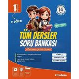 Tudem 1.Sınıf 2. Dönem Tüm Dersler Soru Bankası Ciltli Kitap Türkçe 2024 Yılı İçin