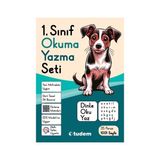 Tudem 1.Sınıf Okuma Yazma Seti (Dinle, Oku, Yaz) Kapaklı 35 Parça Eğitim Kitabı