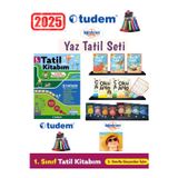 Tudem 2025 1.Sınıf 12 Haf. Tatil Kitabı+Öğretmen Evde 1.Sınıf Yaz Tatil Kitabı Seti(Yeni)+Kalemlik