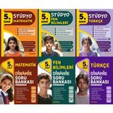 Tudem 2025 5. Sınıf Matematik + Fen + Türkçe Stüdyo + Dinamik Soru Bankası Seti 6 Kitap Yeni Müfreda