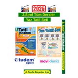 Tudem 3.Sınıf 12 Hafta Yaz Tatil Kitabı+Mavi Deniz 3.Sınıf Yaz Tatil Seti+Android Kalem
