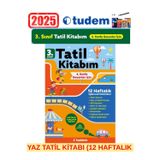 Tudem 3.Sınıf (3.Sınıftan 4.Sınıfa Geçenler İçin)12 Haftalık Etkinlikli Yaz Tatil Kitabı+Kalem