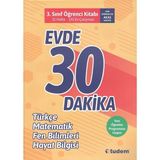 Tudem 3. Sınıf Evde 30 Dakika Türkçe Matematik Fen Bilimleri Hayat Bilgisi Soru Ev Çalışması Yeni 2019 Müfredat