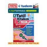 Tudem 4.Sınıf (4.Sınıftan 5.Sınıfa Geçenler İçin)12 Haftalık Etkinlikli Yaz Tatil Kitabı+Kalem