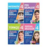 Tudem 4. Sınıf Matematik + Türkçe + Sosyal Bilgiler + Fen Dinamik Soru Seti 4 Kitap 2023