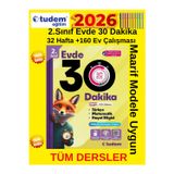 Tudem Güncel 2.Sınıf 32 Hafta 160 Ev Çalışma Evde 30 Dakika %100 Yeni Maarif Müfredat Soru Bankası