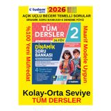 Tudem Güncel 2.Sınıf Dinamik Tüm Dersler %100 Yeni Müfredat Soru Bankası+Android Kalem