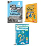 Tudem Kırmızı Beyaz Artı Eğitim 4. Sınıf Soru Bankası Seti 3 Kitap