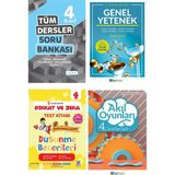 Tudem Yayınları 4. Sınıf Tüm Dersler Soru Bankası Bilsem Dikkat ve Zeka Seti