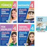 Tudem Yayınları 4. Sınıf Türkçe+Matematik+Fen+Sosyal Dinamik Soru Bankası Seti+Moby Dıck Hikaye Kitabı Hediye