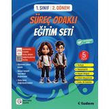 Tudem Yayınları - Ders Kitapları 1. Sınıf 2. Dönem 5 Parça Süreç Odaklı Eğitim Seti