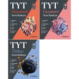 Tudem Yayınları TYT Matematik + Geometri + Türkçe Soru Bankası Seti 3 Kitap 2023