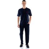 Tudik Collection D's Damat 02000 Kısa Kol 3'lü Erkek Pijama Takımı - Lacivert