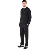 Tudik Collection D's Damat 221001 Uzun Kol Pijama Takımı - Siyah - XL
