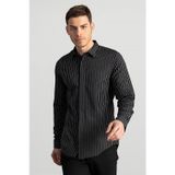 Tudors 20628 Slim Fit Dar Kesim Çizgili Oxford Spor Gömlek